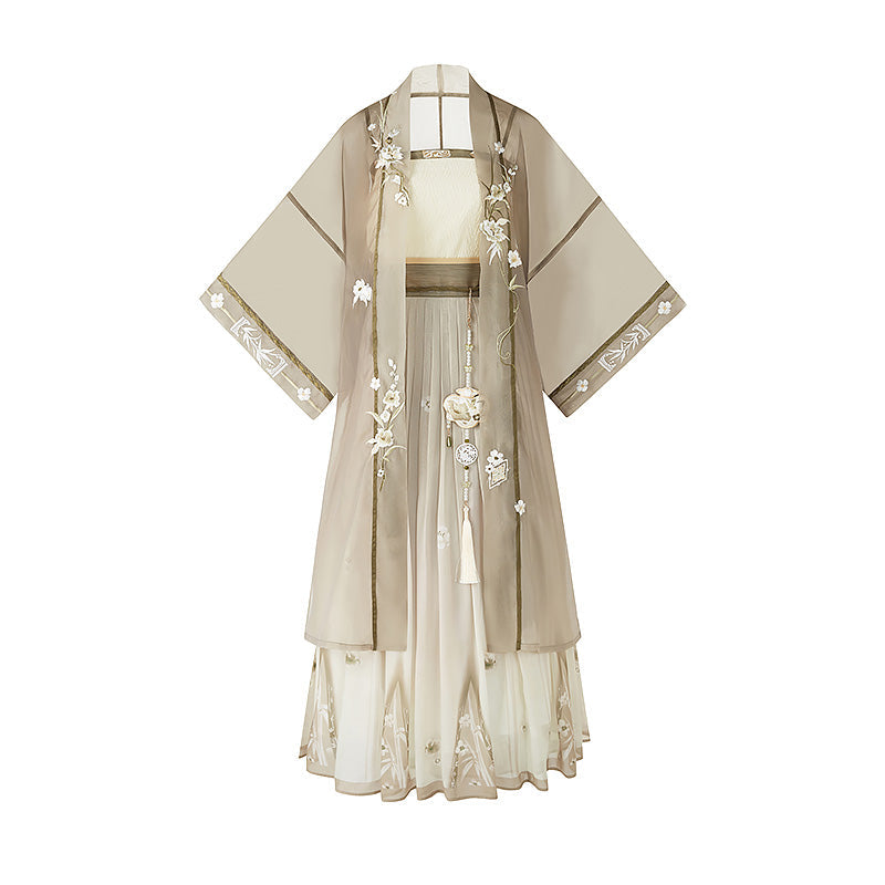 Twilight Spring 暮春 - Song Dynasty Style Qiyao Ruqun Hanfu