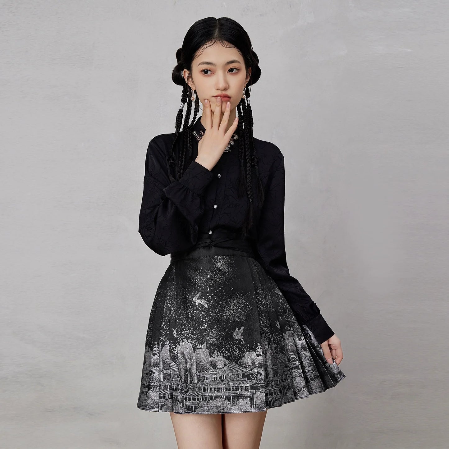 Ming Dynasty Modern Hanfu, Mamianqun, Penglai Immortal 蓬莱仙 (Preorder)