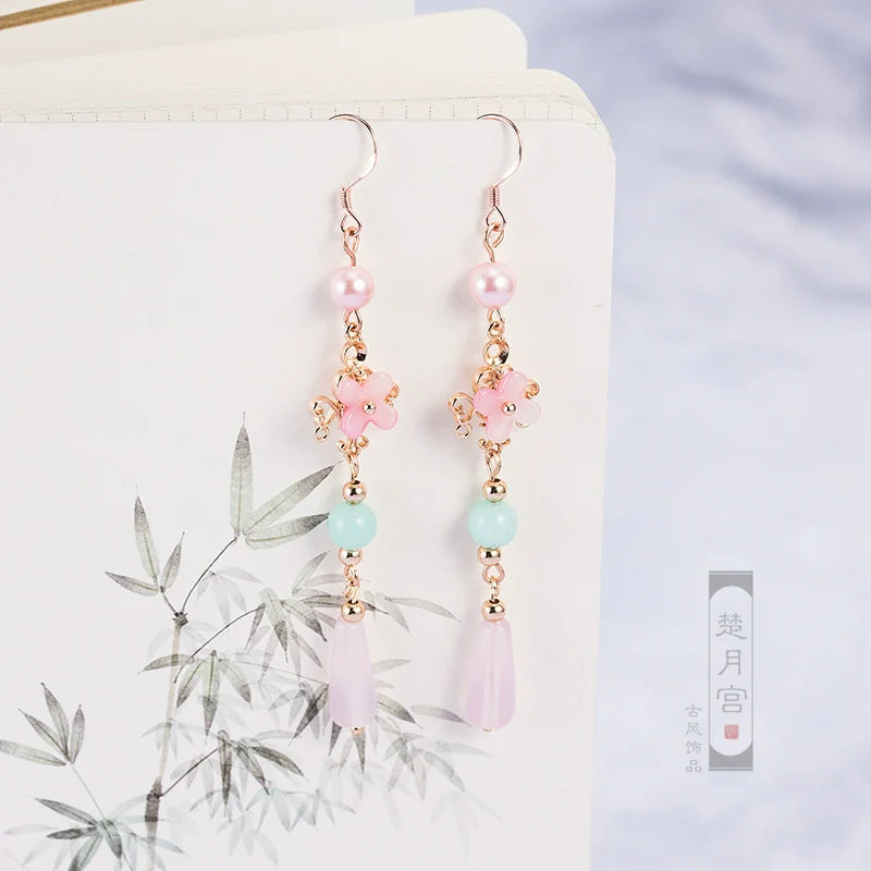 Flower God Chinese Style Earrings