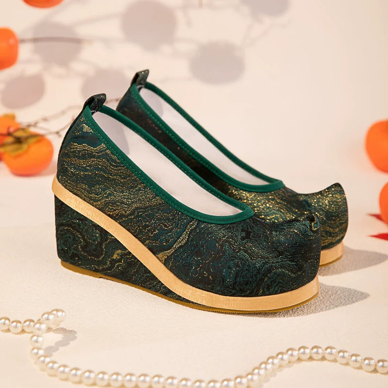 Abigail - Chinese Style Brocade Hanfu Shoes