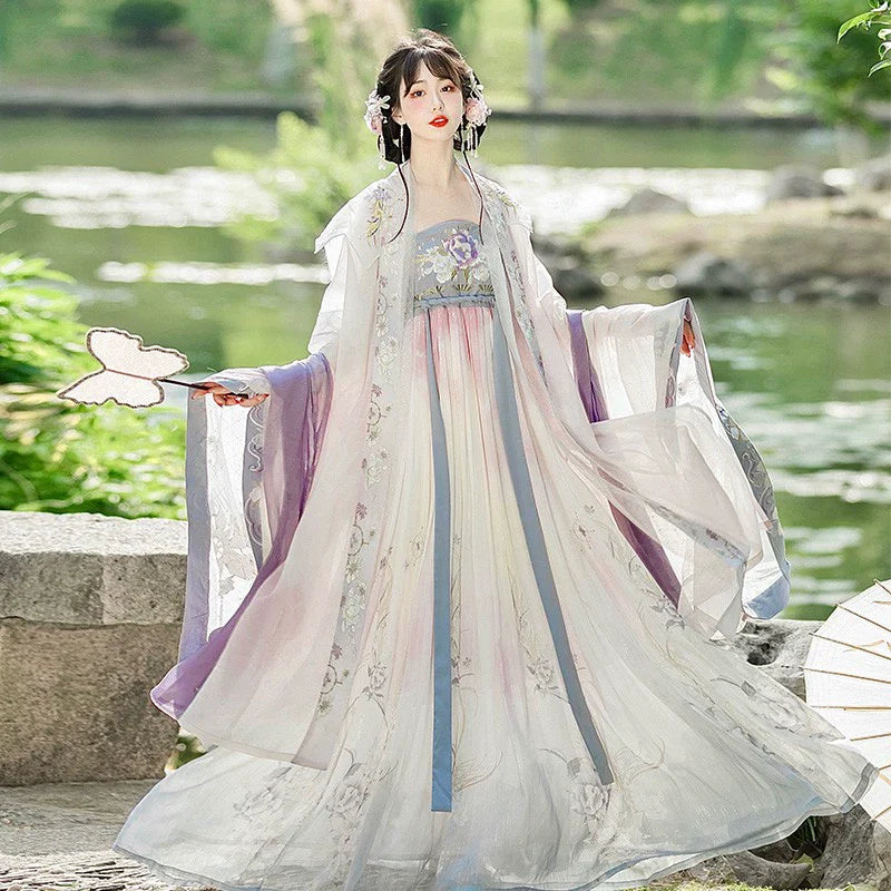 Begonia 折纸海棠 - Tang Dynasty Style Hanfu Dress Heziqun