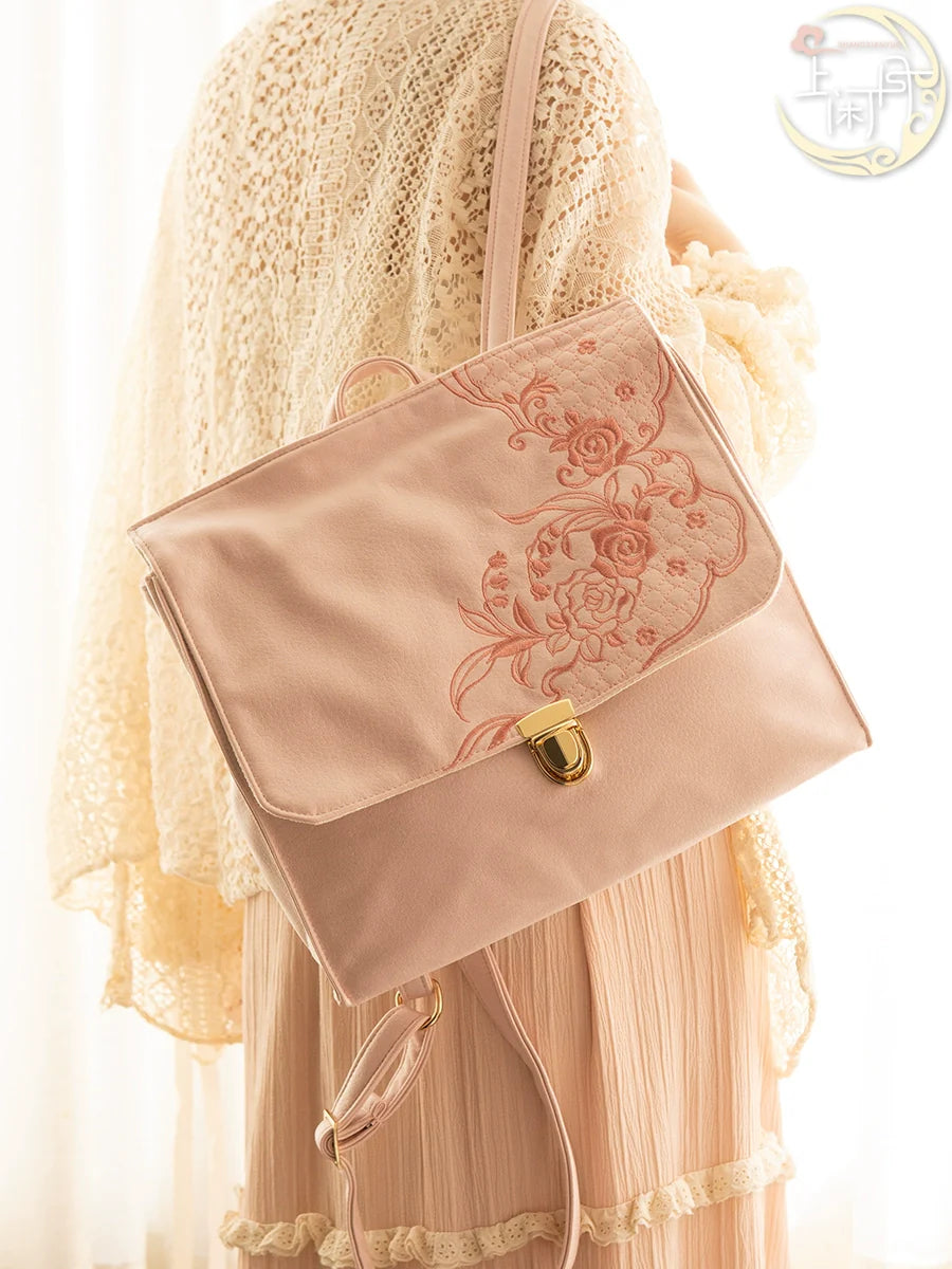Rose Lily Hanfu Backpack for Women