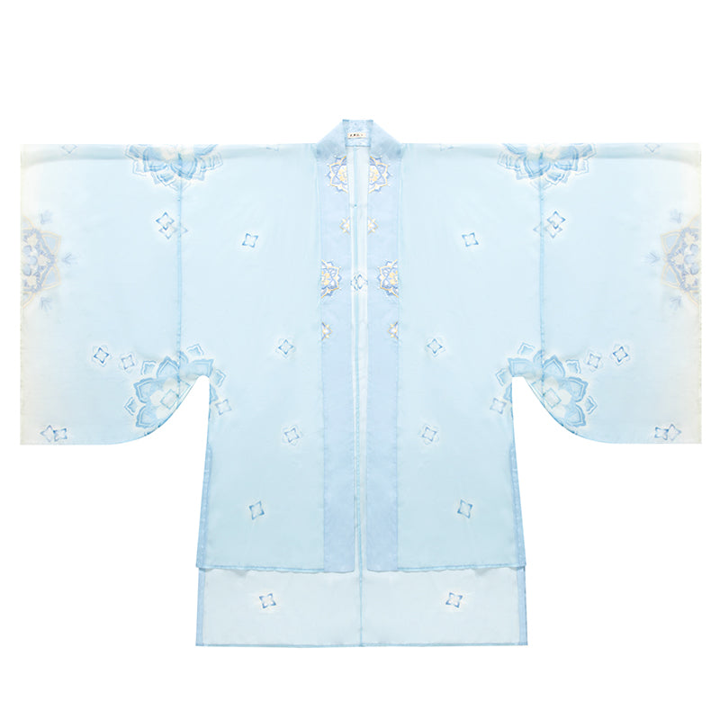 Qingshan Weaving Snow 晴山织雪 - Song Dynasty Style Qiyao Ruqun Hanfu