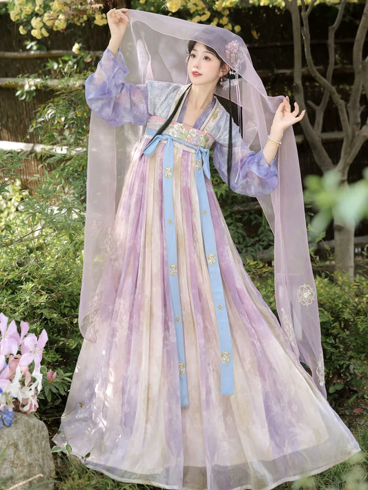 Moon Dyed 月染 - Tang Dynasty Style Qixiong Ruqun