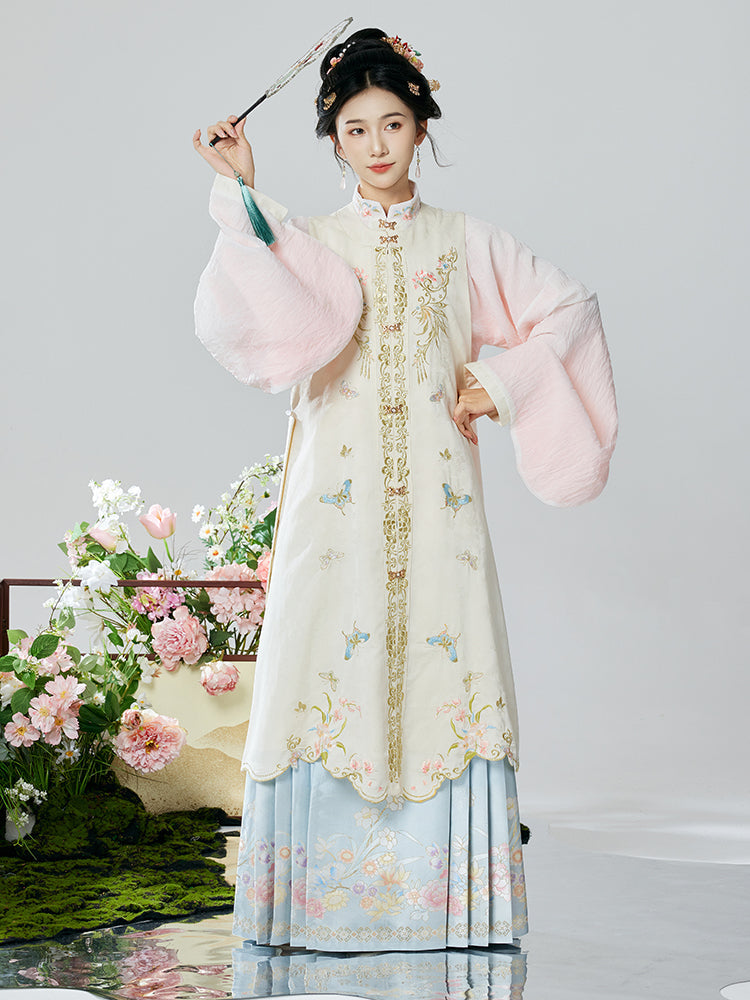 Autumn Butterflies - Bijia & Mamianqun Ming Dynasty Hanfu Set