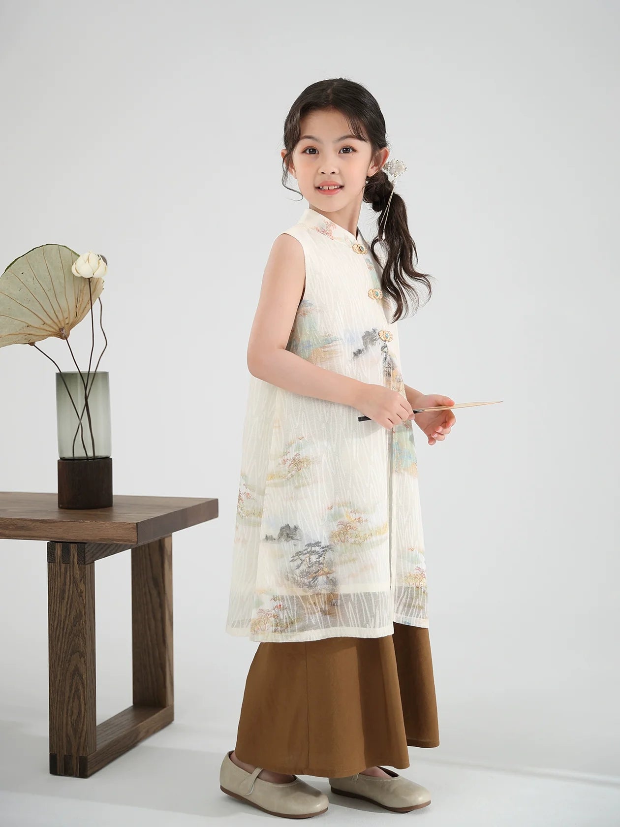 Cedar - New Chinese Style Cheongsam for Girls
