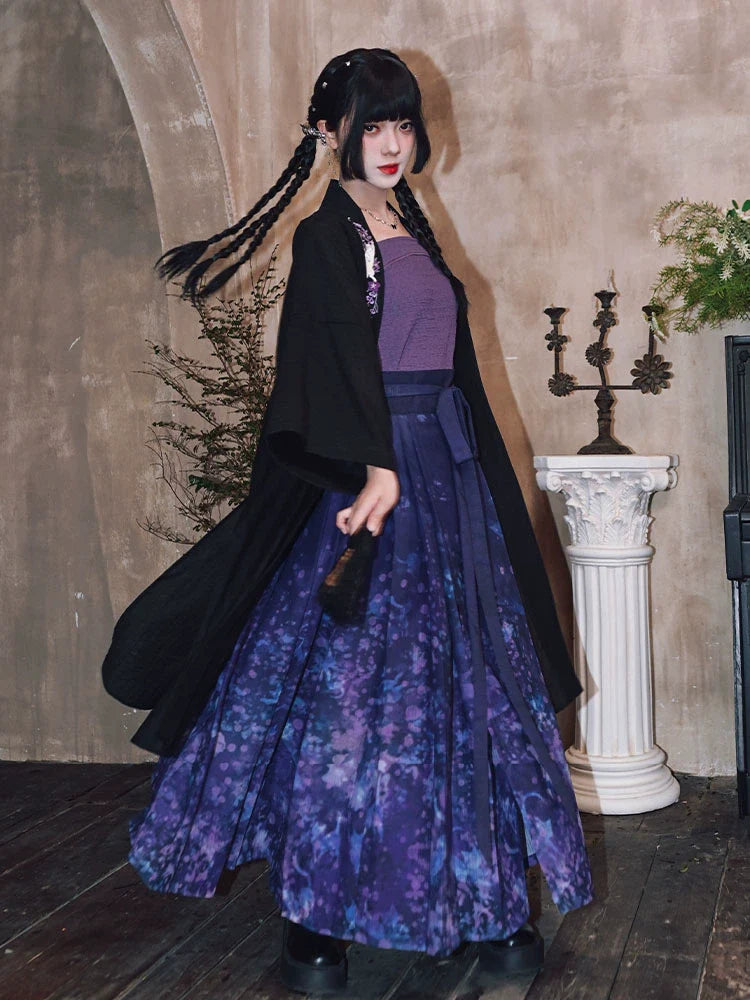 Drama Spring 戏春绡 - New Chinese Style Summer Printed Mamianqun
