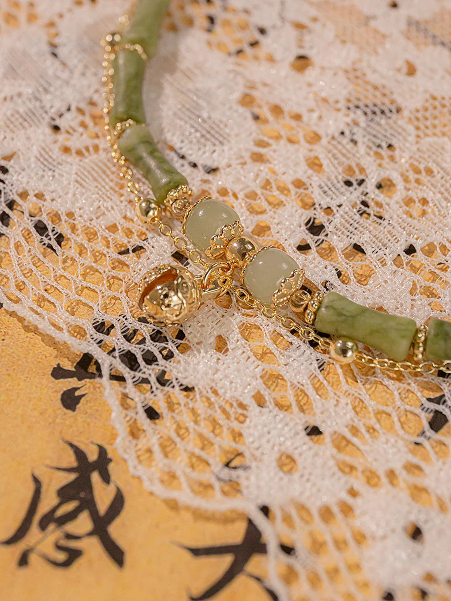Jade Bamboo Bracelet