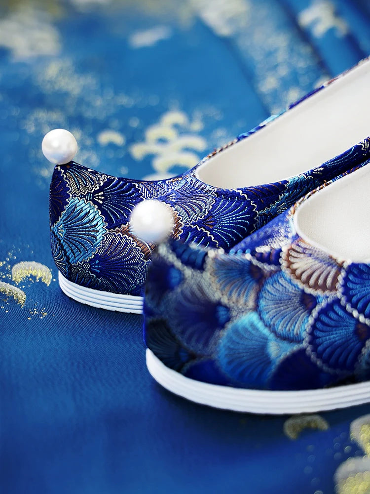 Hazel - Chinese Style Brocade Hanfu Shoes