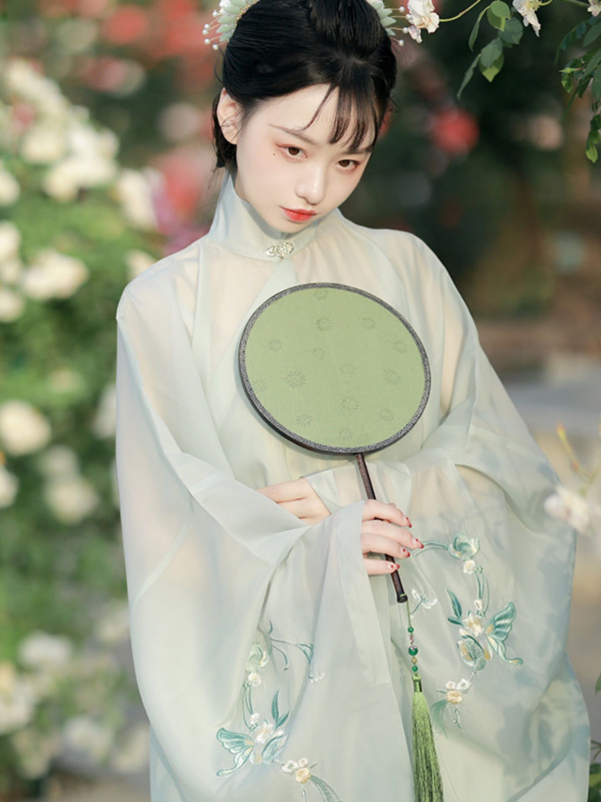 Fern - Robe & Pleated Skirt Ming Dynasty Hanfu Set