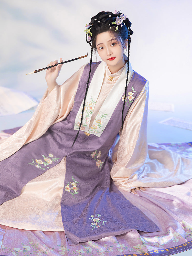 Xilouyue 西楼月 - Bijia & Mamianqun Ming Dynasty Hanfu Set
