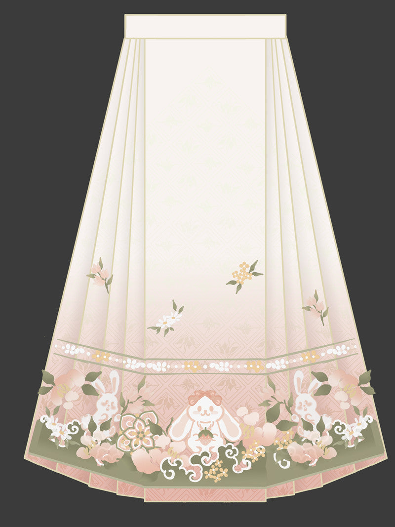 Fortune Rabbit 瑞兔 - Bijia & Mamianqun Ming Dynasty Hanfu Set