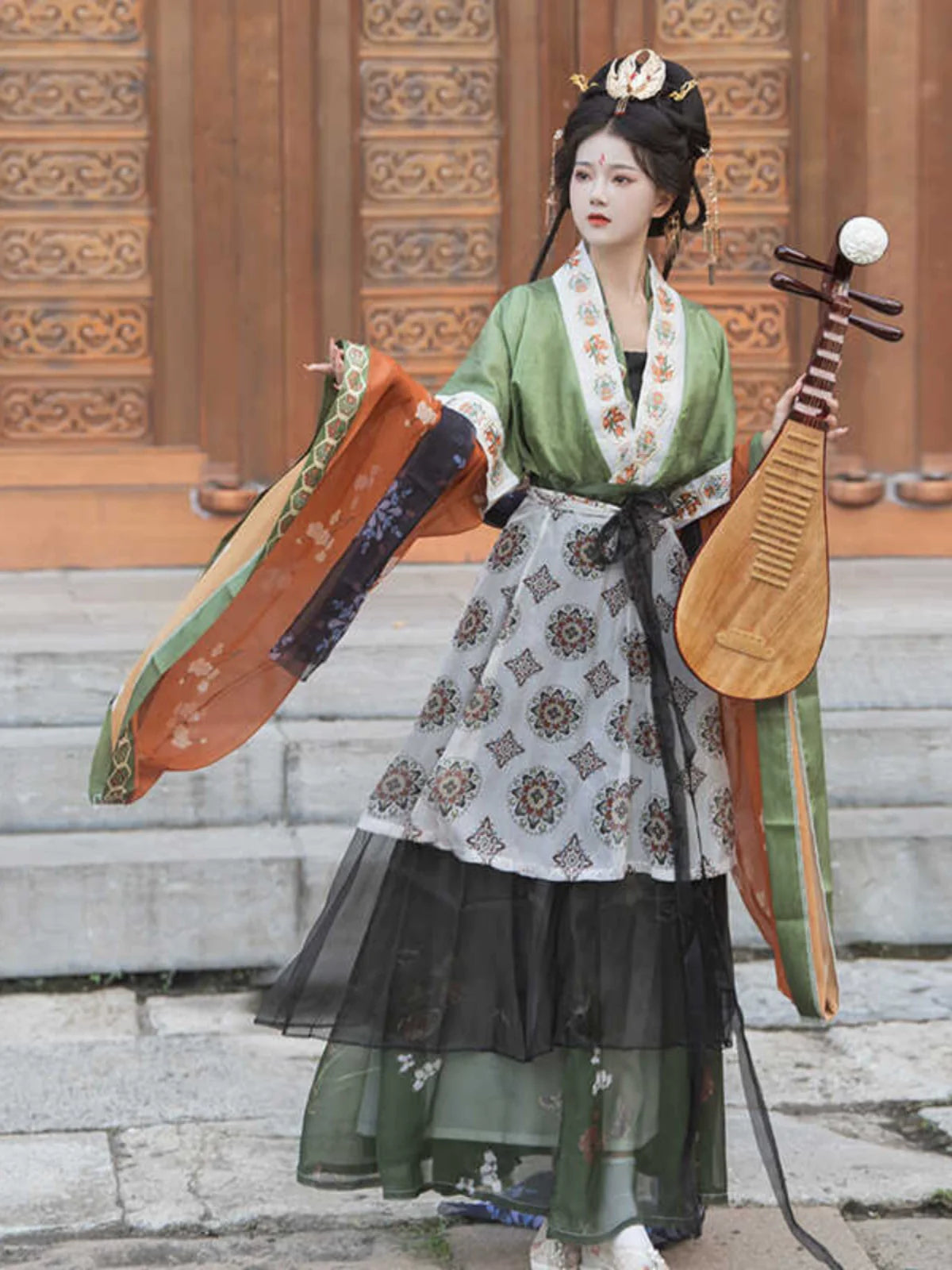 Butterfly Scroll 蝴蝶图卷 - Wei Jin Goddess Style Qiyao Ruqun