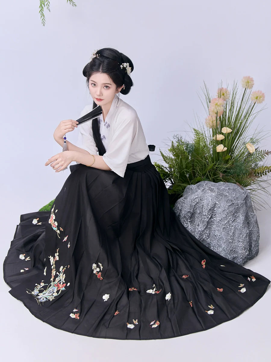Linglong - New Chinese Style Ming Dynasty Hanfu Matching Set
