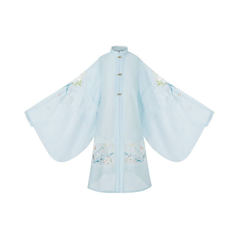 Crescent Frost 半月霜 - Cloud Collar & Mamianqun Ming Dynasty Hanfu Set