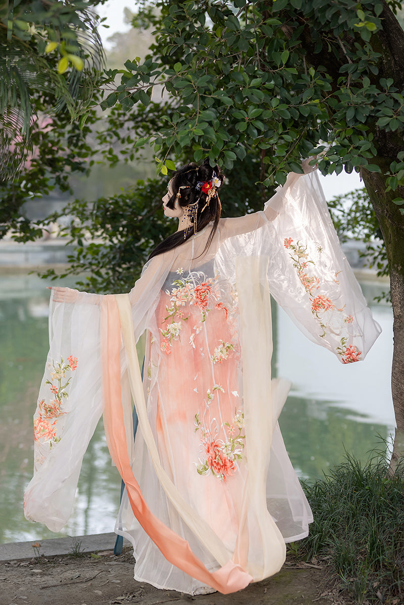 Jinhua 巳巳锦花 - Tang Dynasty Style Hanfu Dress Heziqun