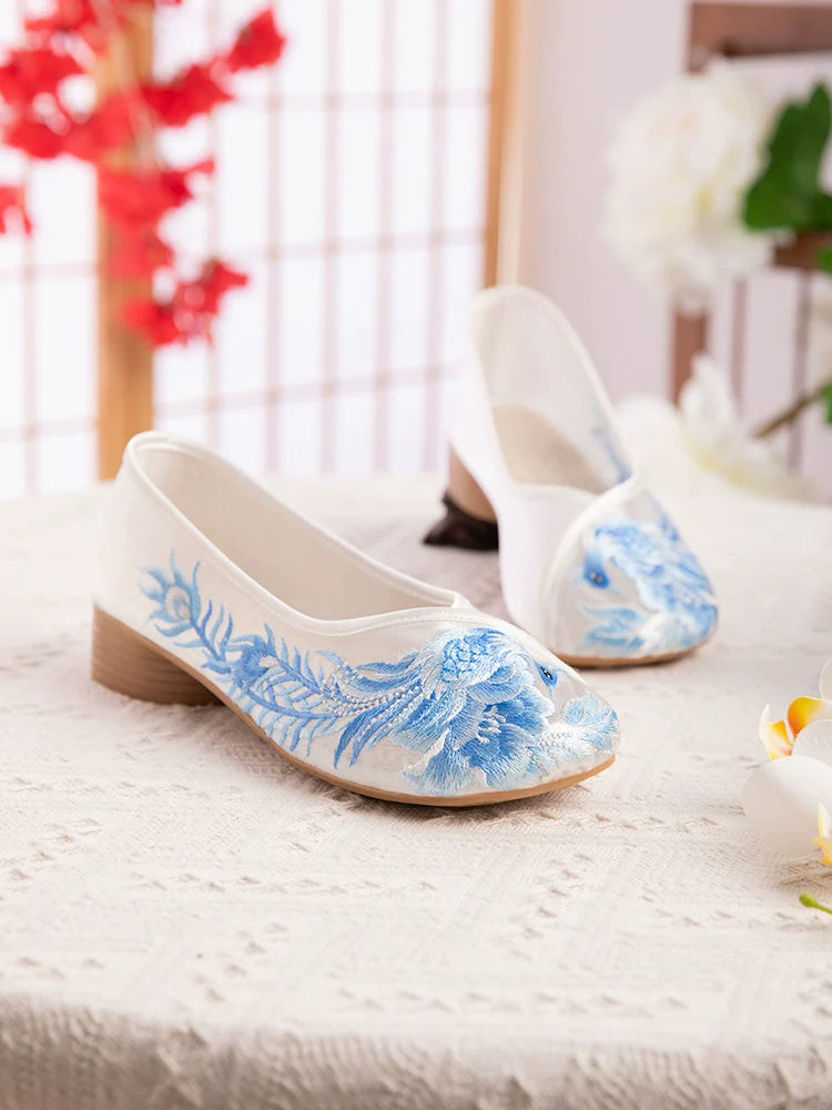 Clara - Embroidered Sheer Chinese Style Shoes
