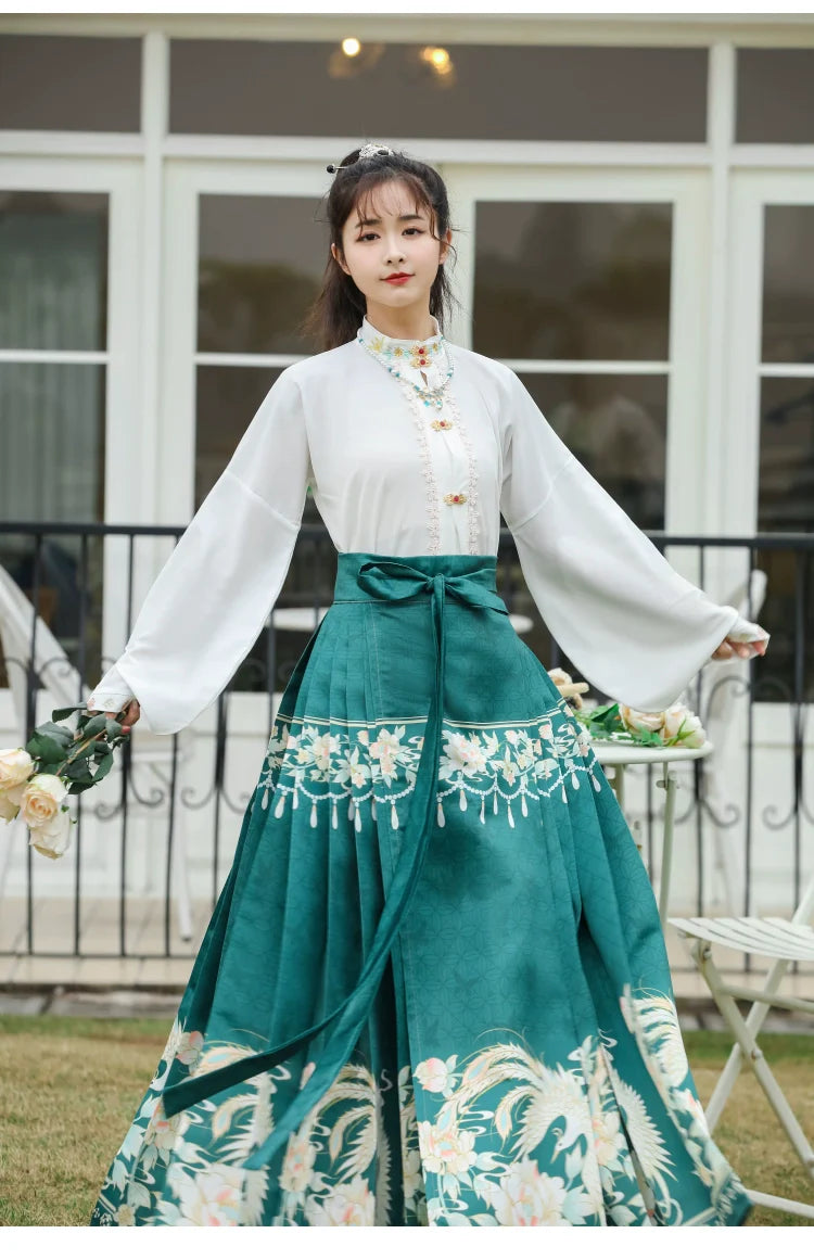 Lena - New Chinese Style Ming Dynasty Hanfu Matching Set