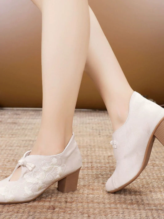 Angela - Retro Chinese Style Heels