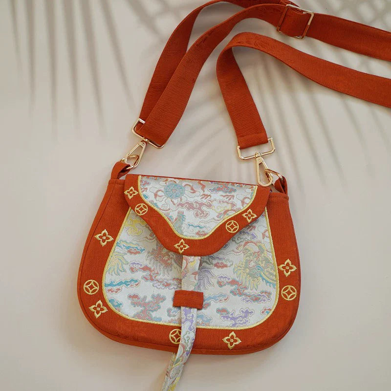 Chinese New Year Crossbody Merchant Bag for Women