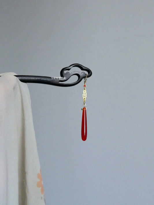 Ebony Hair Stick: Zhuyin