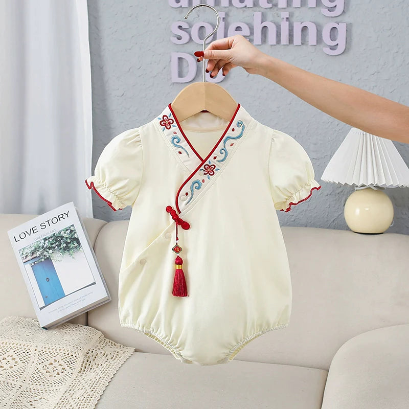 Xishi - Chinese Hanfu Style Baby Onesies for Girls