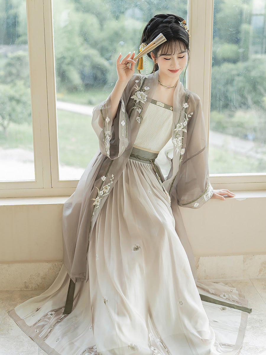 Twilight Spring 暮春 - Song Dynasty Style Qiyao Ruqun Hanfu