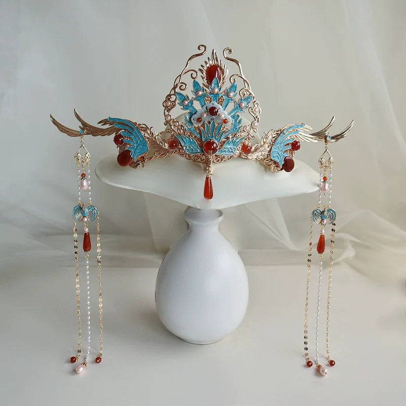 Chinese Wedding Hair Accessories: Magpie Phoenix