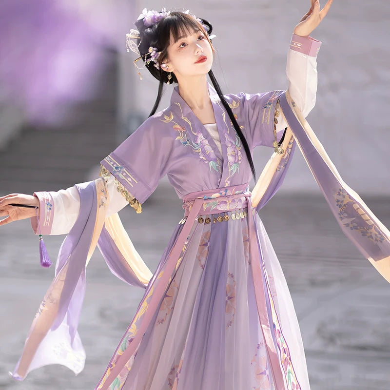 Belling Flower 拂铃花 - Tang Dynasty Style Beizi Qiyao Ruqun