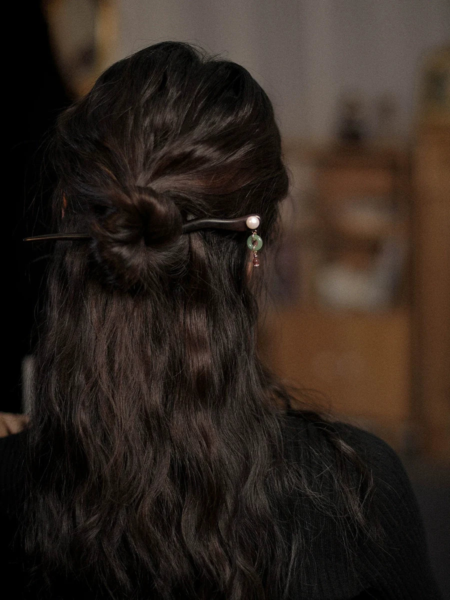 Ebony Hair Stick: Misty Jiangnan