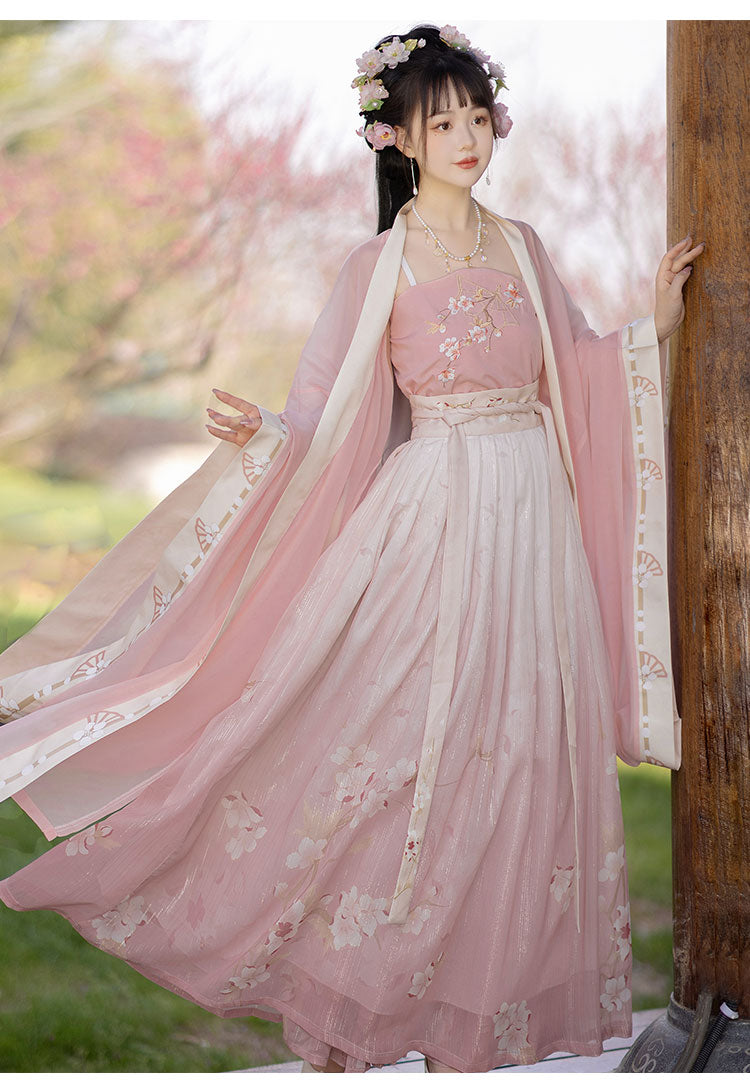 Cherry Blossoms - Song Dynasty Style Qiyao Ruqun Hanfu