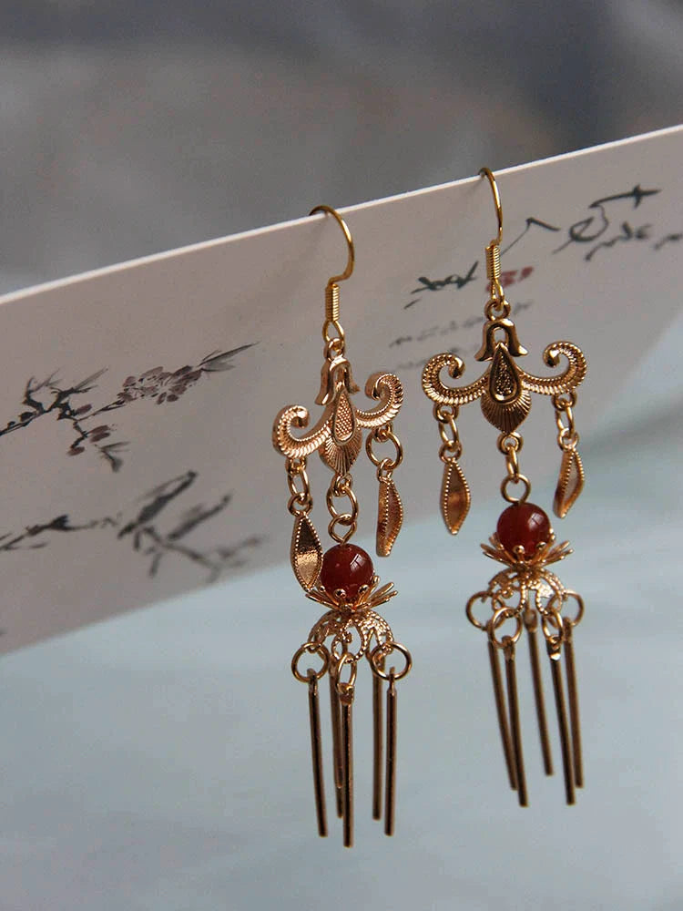 Ancient Chandelier Chinese Style Earrings