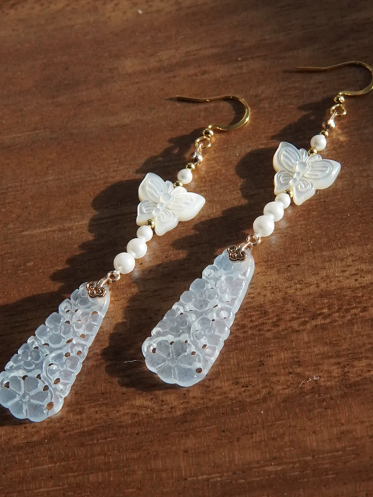 Qing Butterfly Chinese Style Earrings