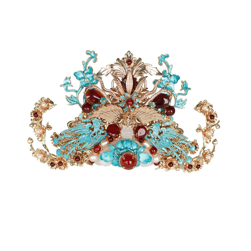 Chinese Wedding Hair Accessories: Colors and Phoenixes