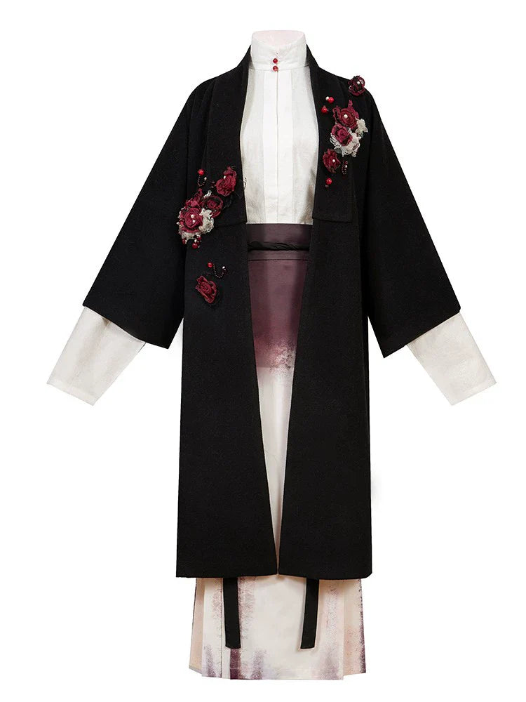 Ming Dynasty Modern Hanfu, Ragdoll Rose 布偶玫瑰