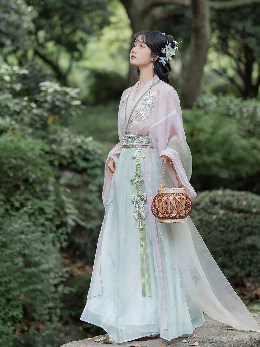 Pine 绿萍 - Wei Jin Goddess Style Qiyao Ruqun