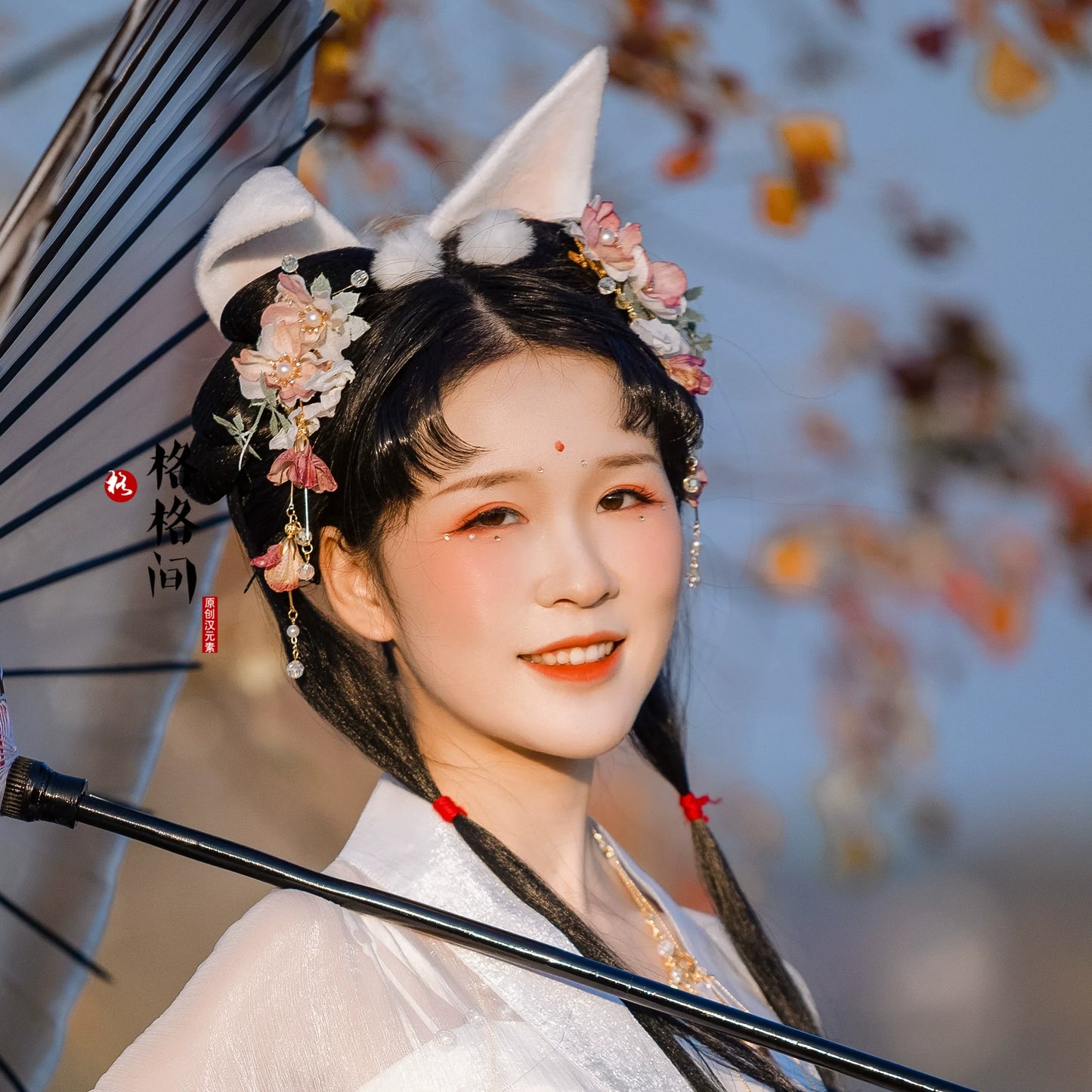 Hair Clips: Sakura Snow