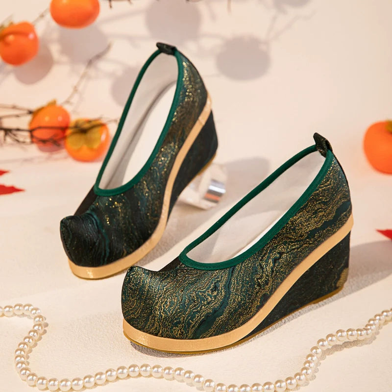 Abigail - Chinese Style Brocade Hanfu Shoes