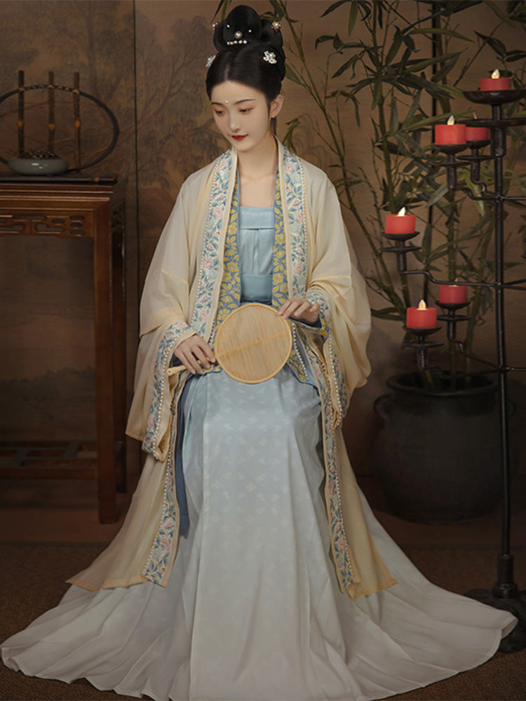 Begonia Fall 海棠落 - Song Dynasty Style Qiyao Ruqun Hanfu