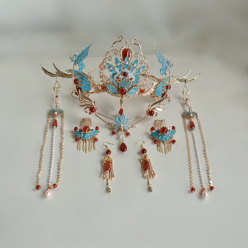 Chinese Wedding Hair Accessories: Magpie Phoenix