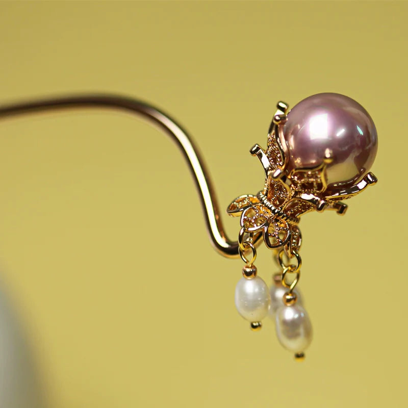 Freshwater Pearl Hair Pin: Margalit