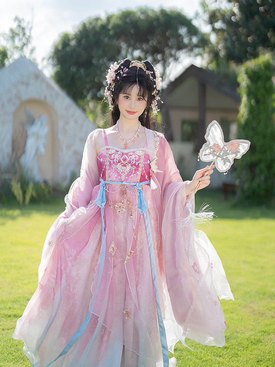 Spring Banquet 春日宴 - Tang Dynasty Style Hanfu Dress Heziqun