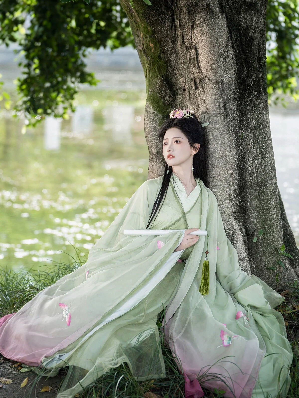 Water Stream 水涧 - Wei Jin Style Qiyao Ruqun