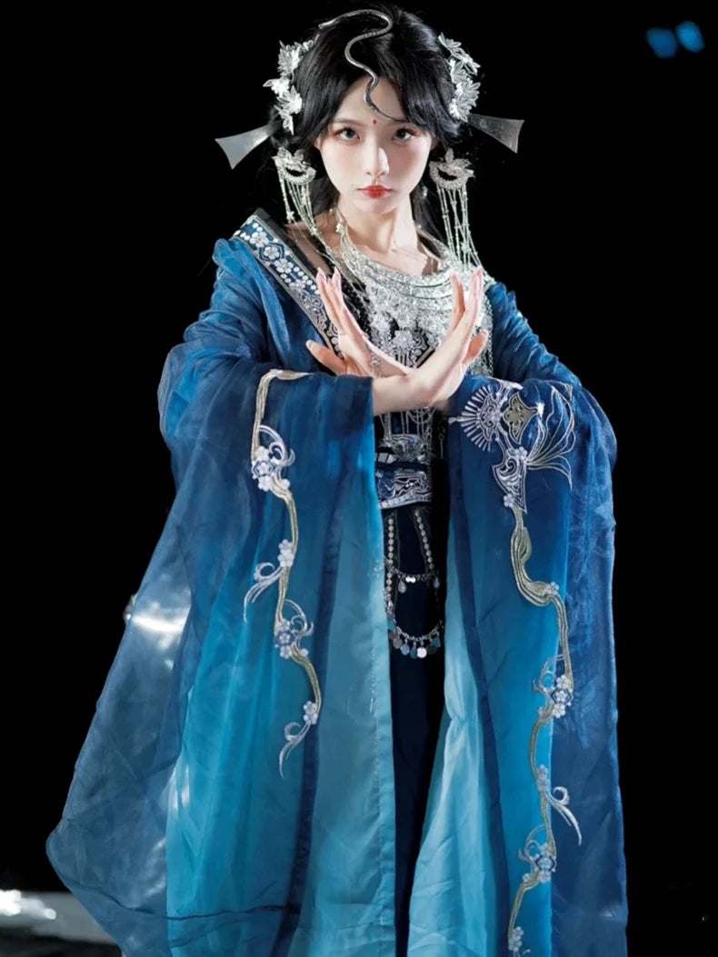 Miao Jiang Lady 苗疆少女 - Wei Jin Style Miao Ethnic Qiyao Ruqun
