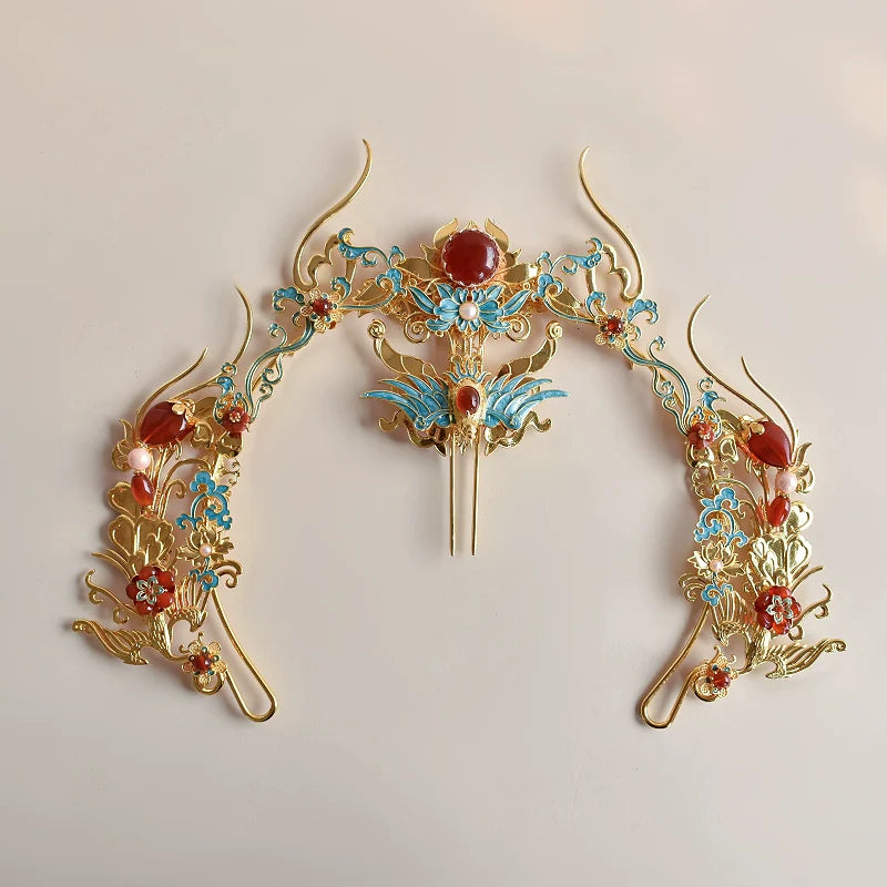 Chinese Wedding Hair Accessories: Phoenix Dance