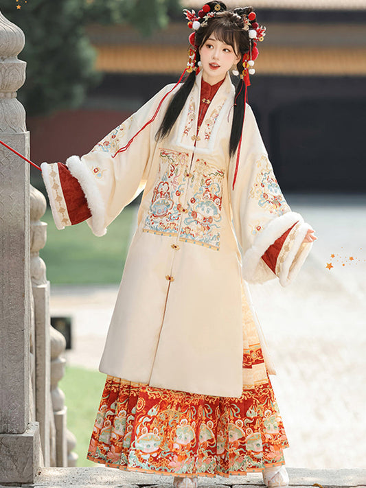 Spirit Snake - Robe & Mamianqun Ming Dynasty Hanfu Set