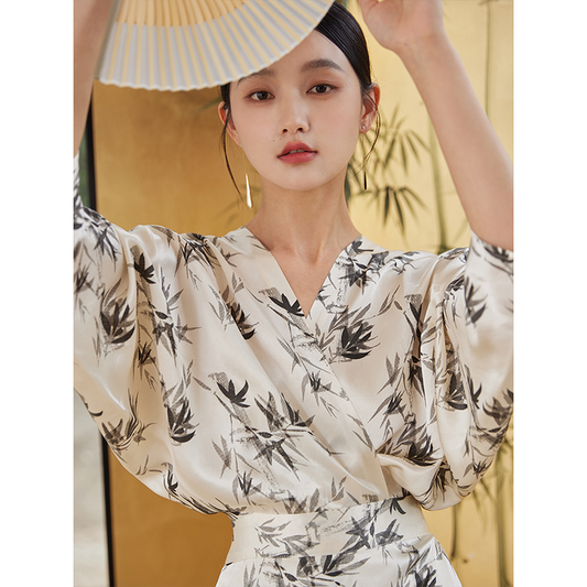 New Chinese Style Dress: Bamboo Inking