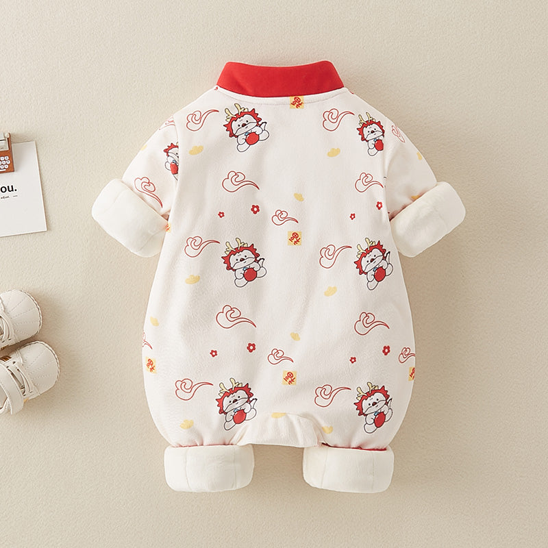 Little Lions - Chinese New Year Festival Cotton Baby Onesies for Boys and Girls