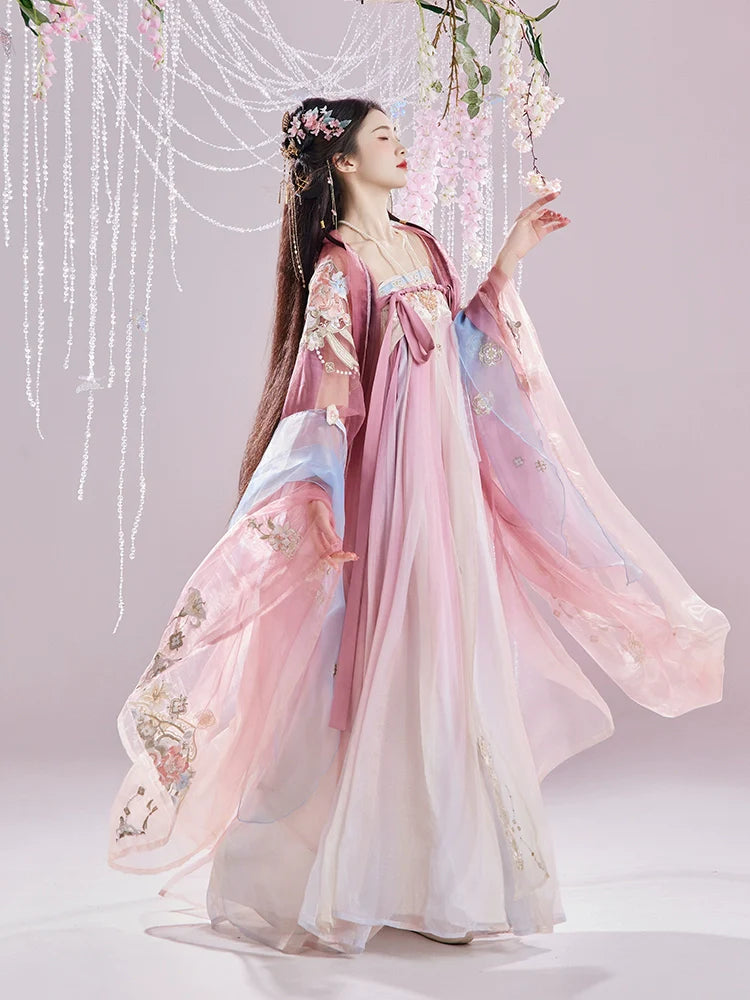 Huayan 花颜 - Tang Dynasty Style Hanfu Dress Heziqun