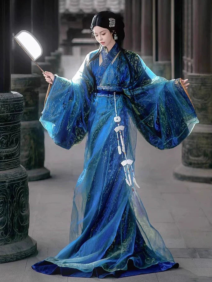 Shimmering Nights - Warring States and Han Dynasty Straight Hem Robe